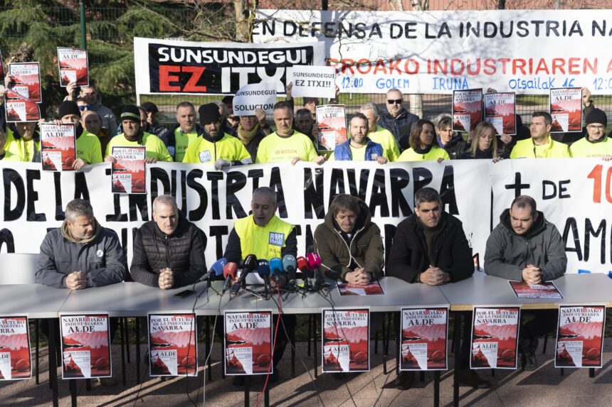 Nafarroako industriaren aldeko manifestaraziora deitu dute otsailaren 16an, Iruñean